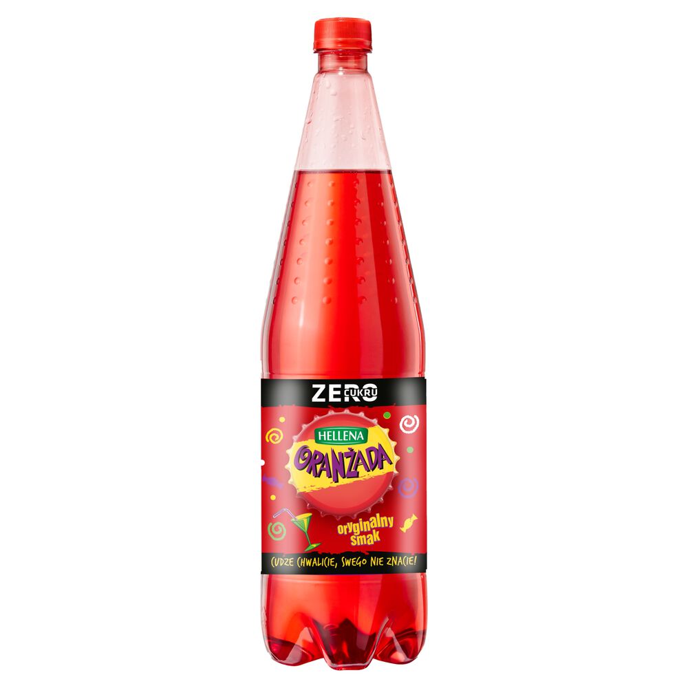 Hellena Zero Cukru Oranżada czerwona 1,25 l. /szt.