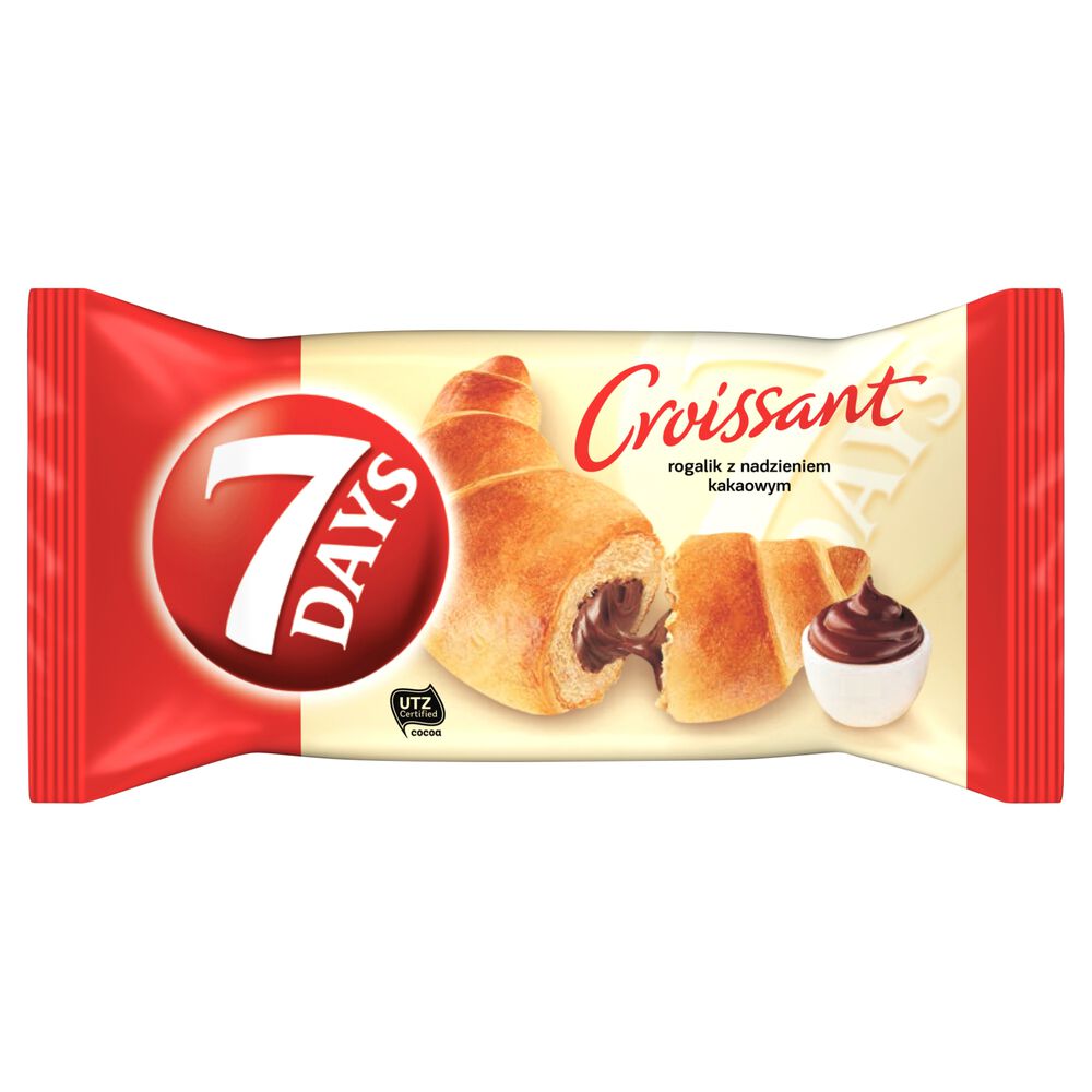 7 Days Rogalik z nadzieniem kakaowym 60 g. /szt.