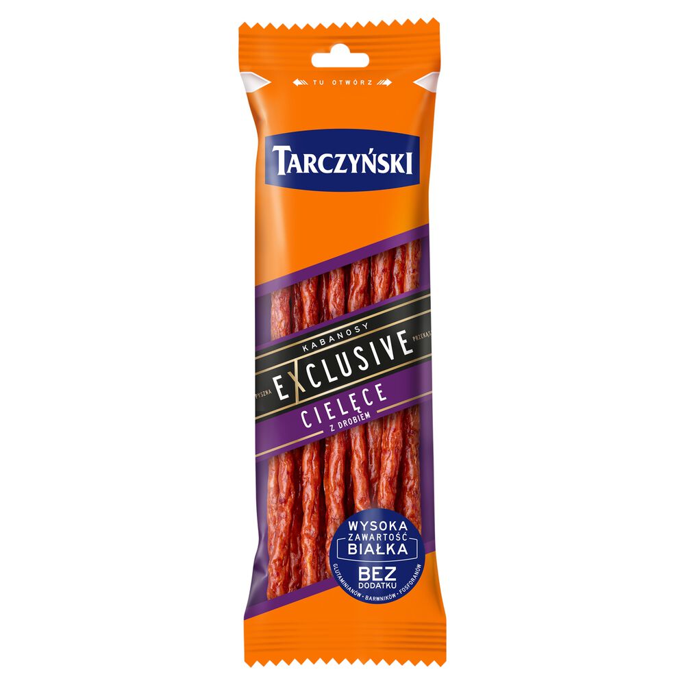 Tarczyński Exclusive Kabanosy cielęce z drobiem 90 g. /szt.